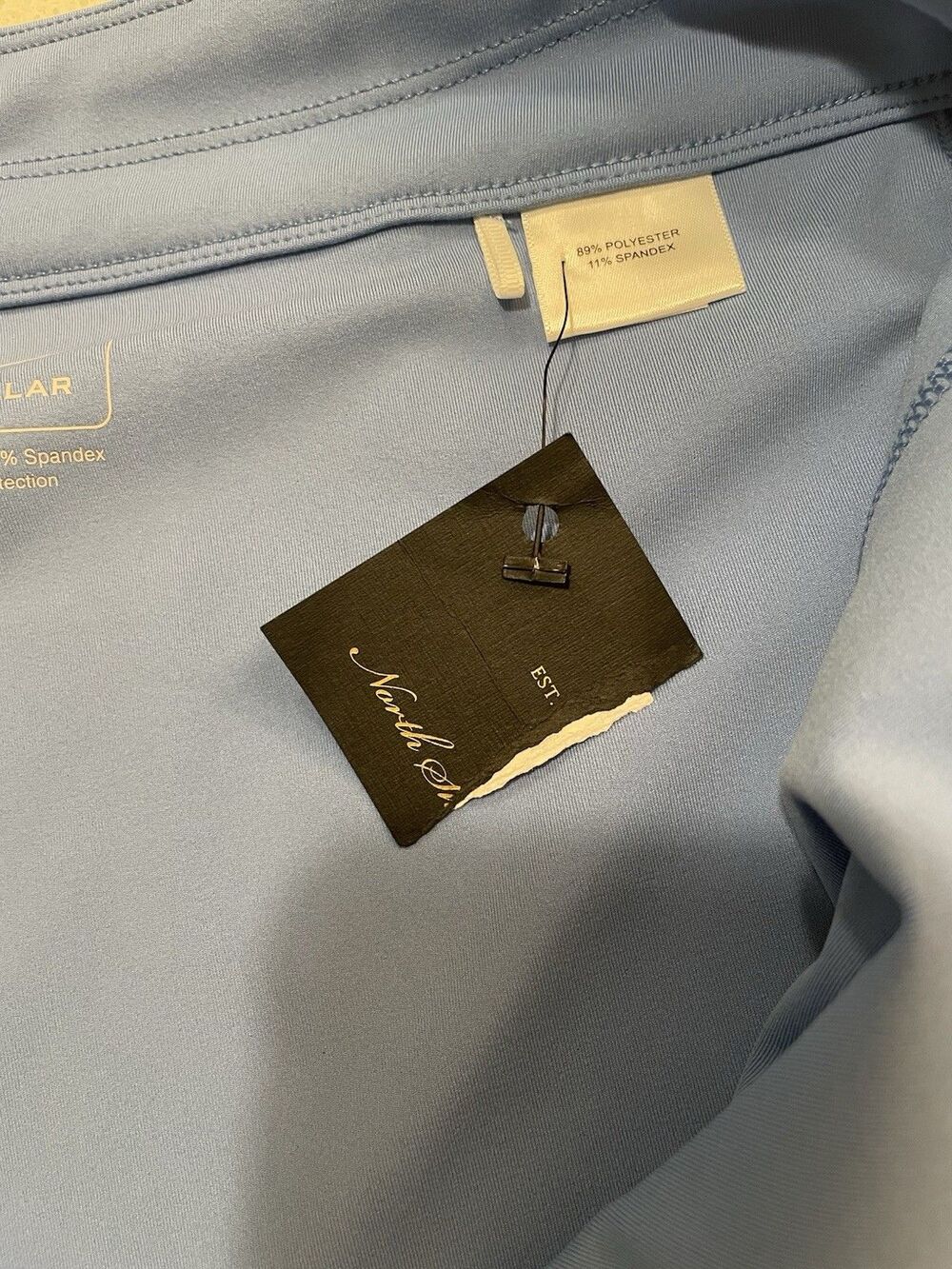 Peter Millar Skort Women L Alice Petal Hem Golf Blue White Stripe UPF 50 NWT - Picture 8 of 11
